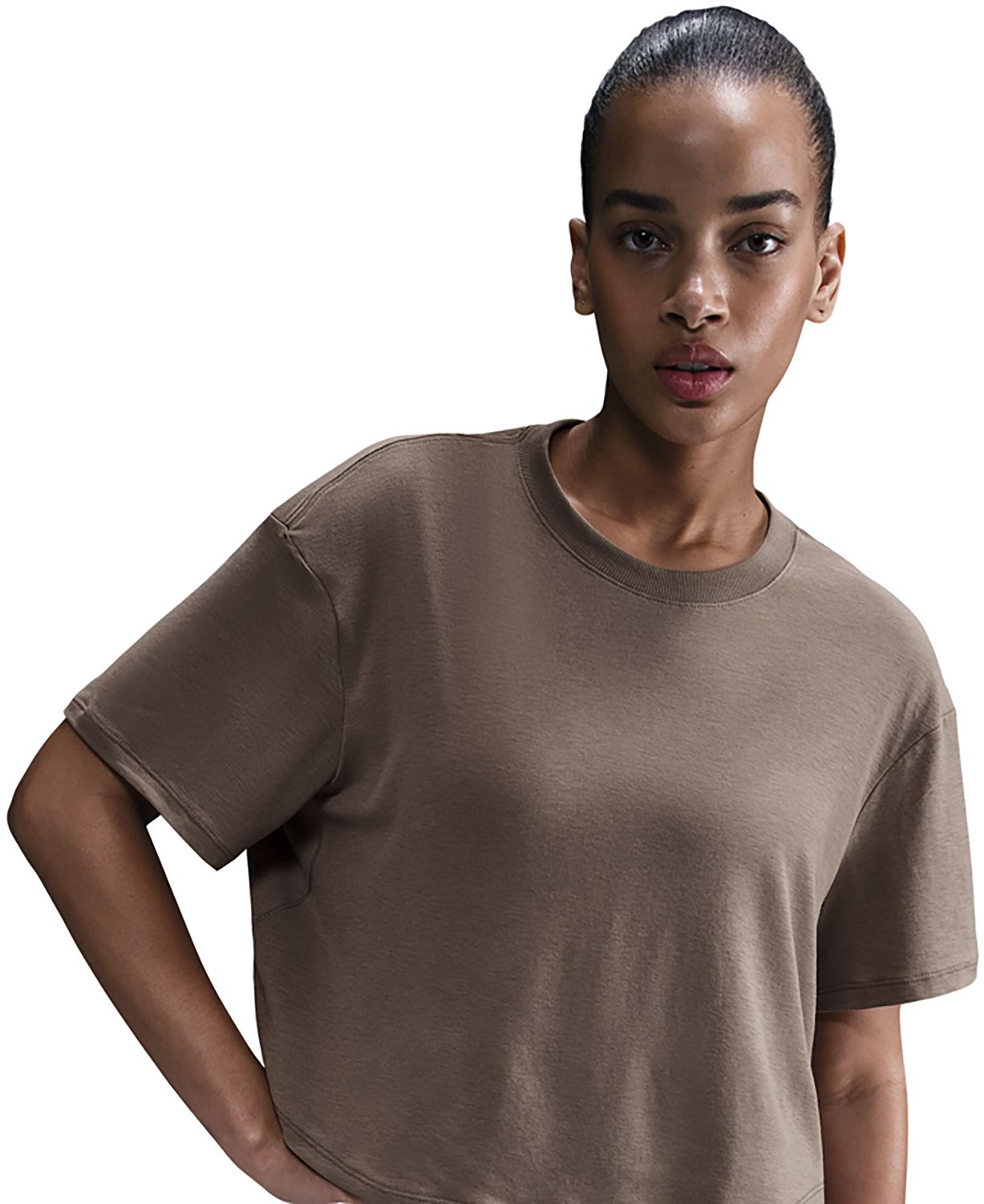 Nike Women's One Relaxed Dri-FIT Cropped Short-Sleeve Top - view number 3