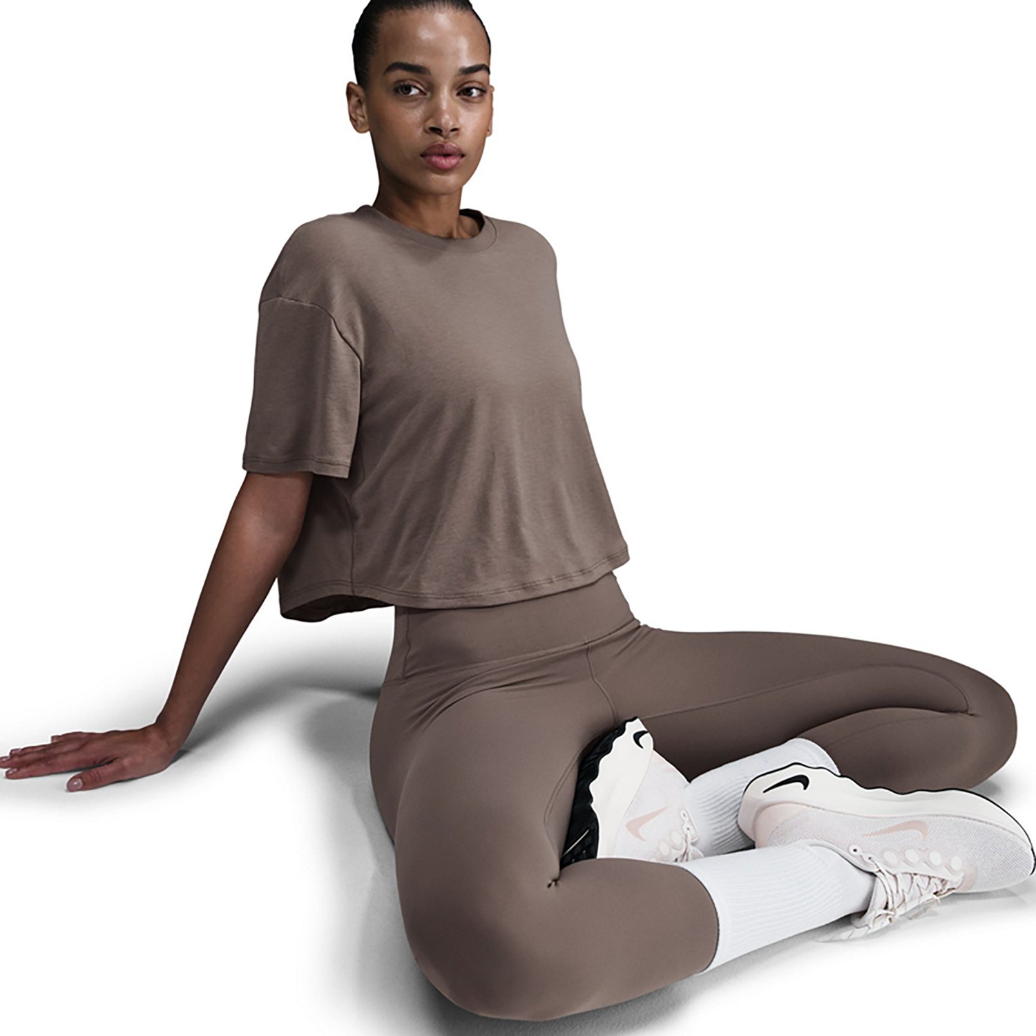 Nike Women's One Relaxed Dri-FIT Cropped Short-Sleeve Top - view number 5