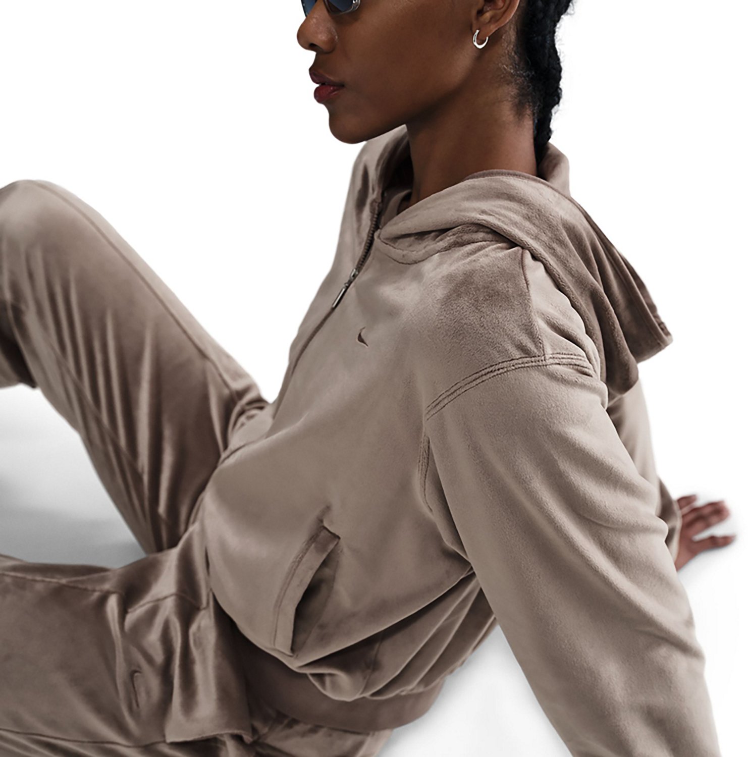 Nike Women's Sportswear Chill Knit Loose Velour Full-Zip Hoodie - view number 5