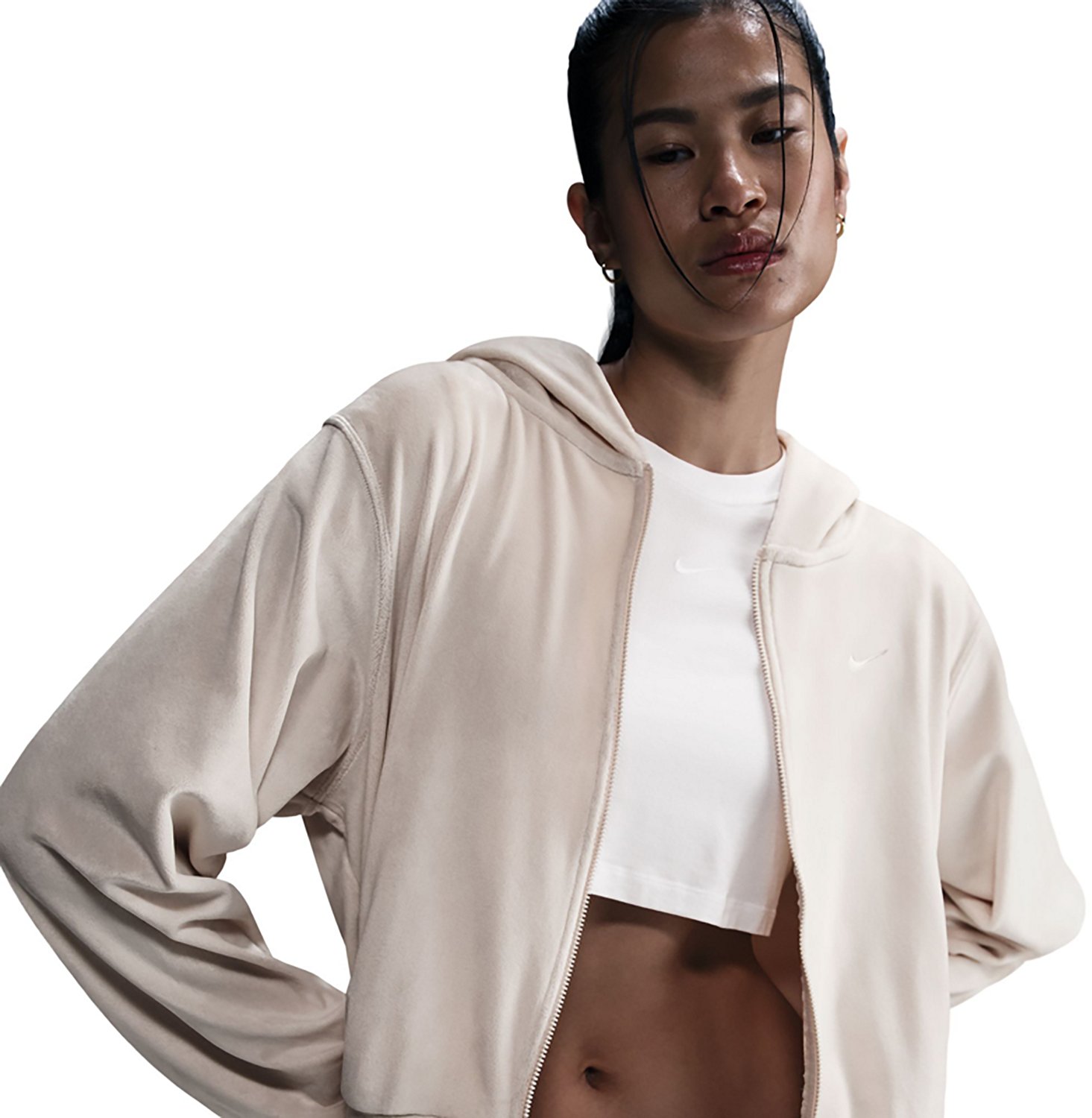 Nike Women's Sportswear Chill Knit Loose Velour Full-Zip Hoodie - view number 3