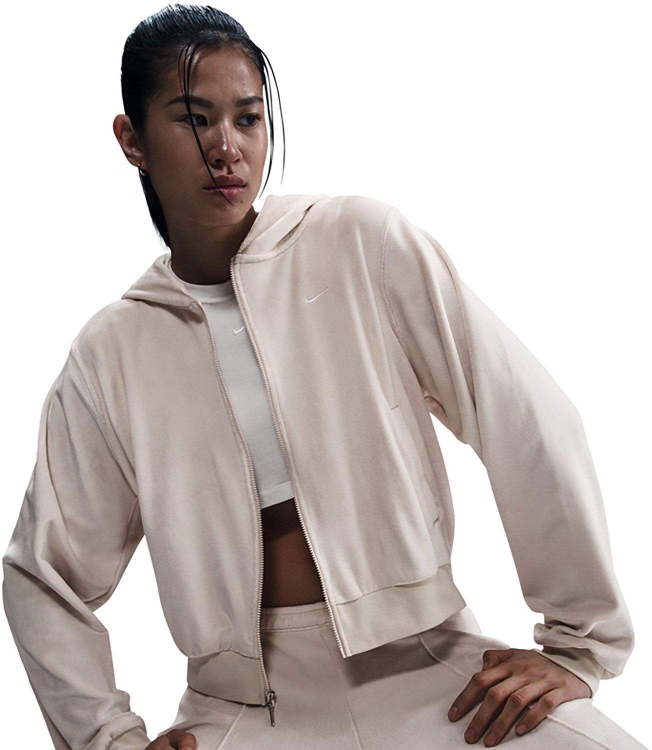 Nike Women's Sportswear Chill Knit Loose Velour Full-Zip Hoodie - view number 5