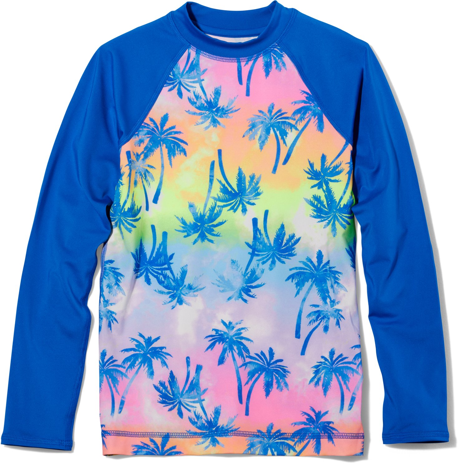 O'Rageous Girls' Daisy Printed Long Sleeve Rash Guard