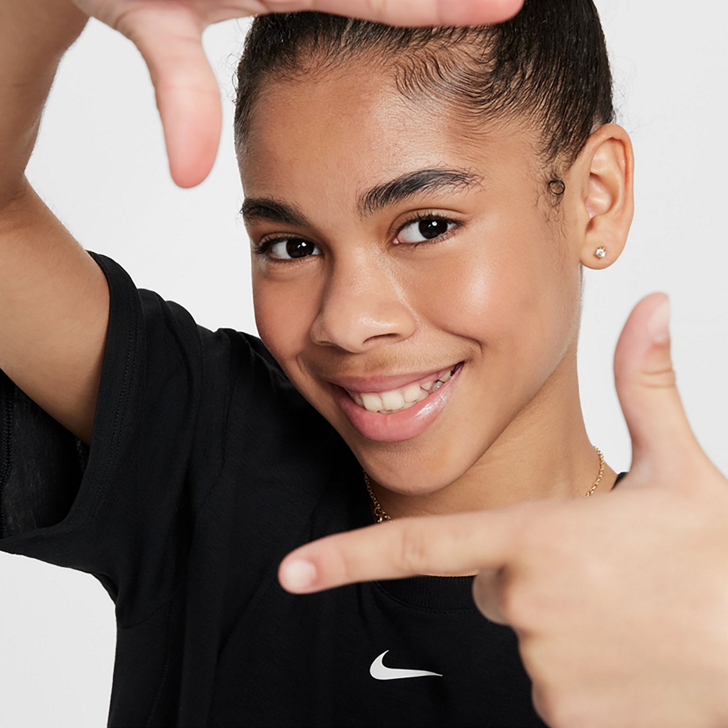 Nike Girls' One Relaxed Dri-FIT One Loose Short Sleeve Top - view number 3