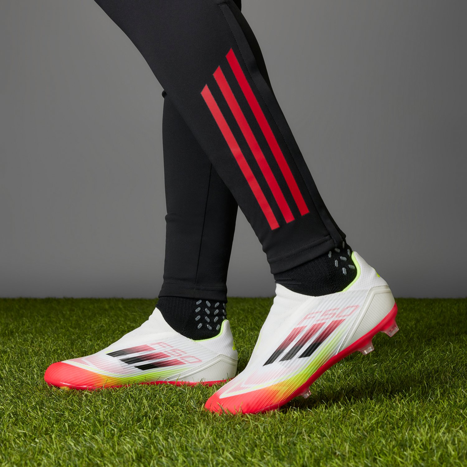 adidas Adults' F50 League Laceless Firm Ground/Multi-Ground Soccer Cleats