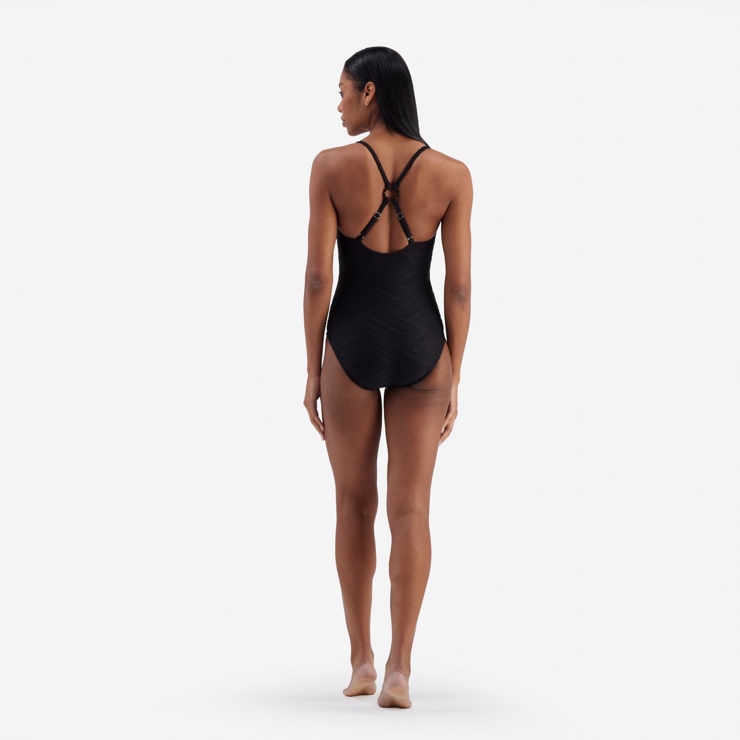 eaphi asymmetry rib swim wear ブラック size1 OLIVIA Ribbed Swimsuit Black – ASYOAR