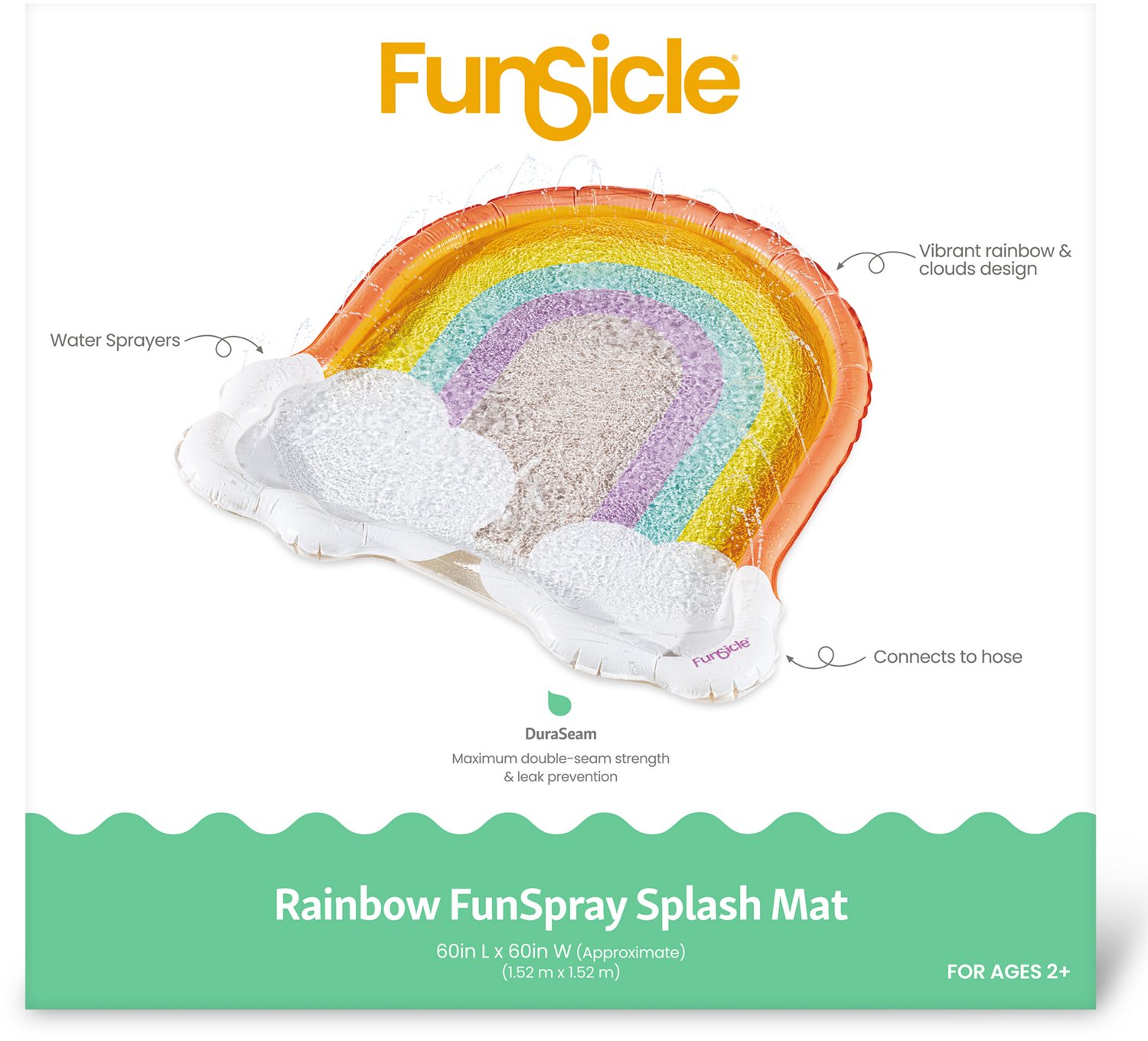 Funsicle Rainbow FunSpray 5 ft Splash Mat - view number 6