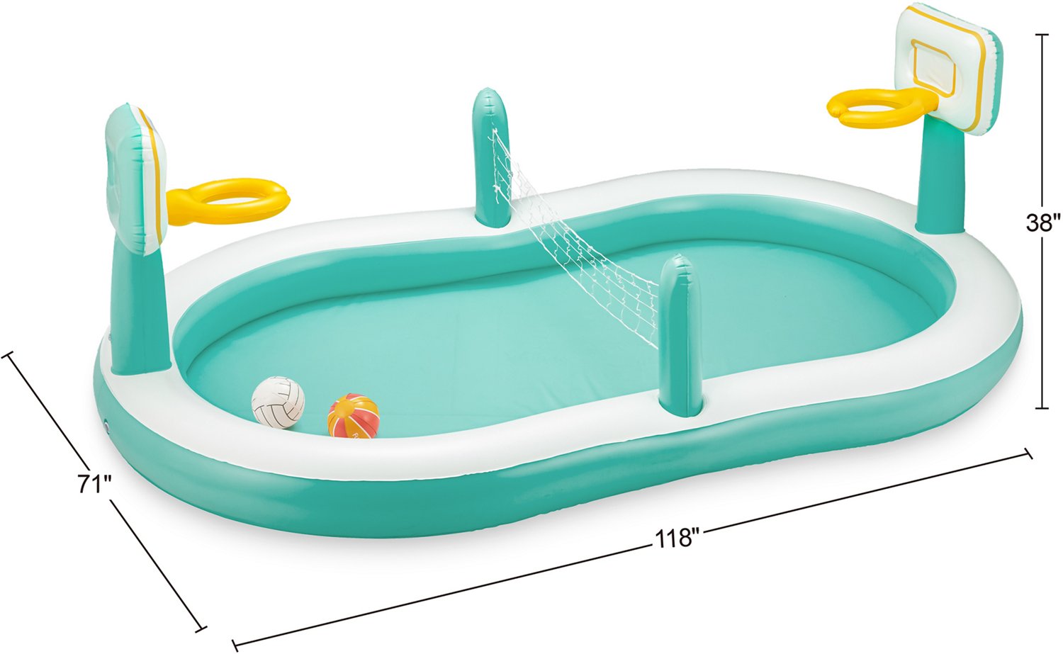Funsicle Sports Arena 9.8 ft Inflatable Pool                                                                                     - view number 2
