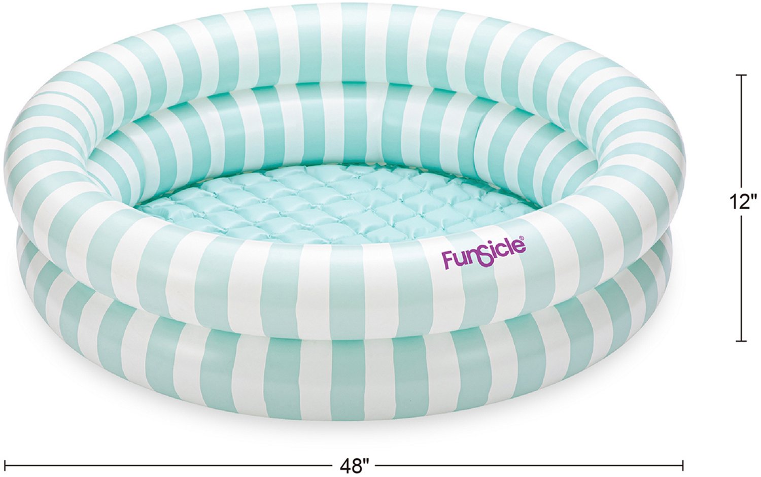 Funsicle Pastel Stripes 4 ft Inflatable Pool                                                                                     - view number 2