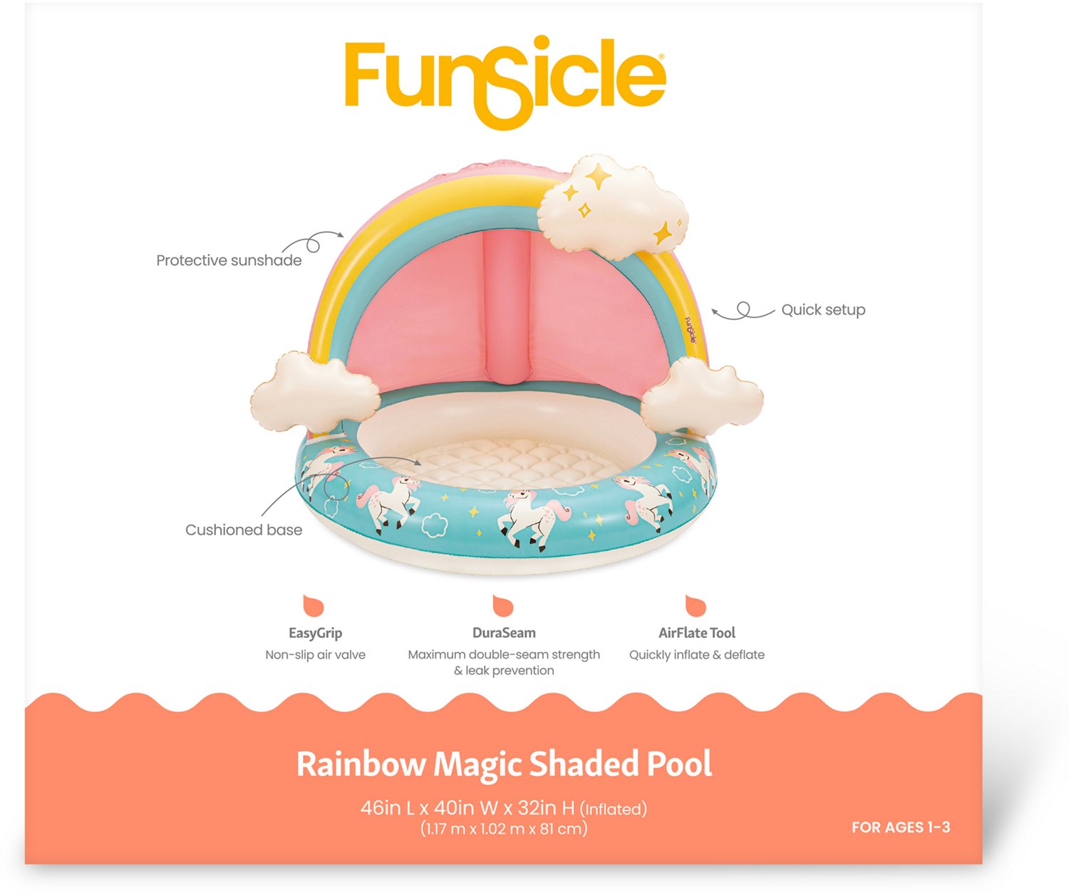 Funsicle Rainbow Magic Shaded Pool                                                                                               - view number 5