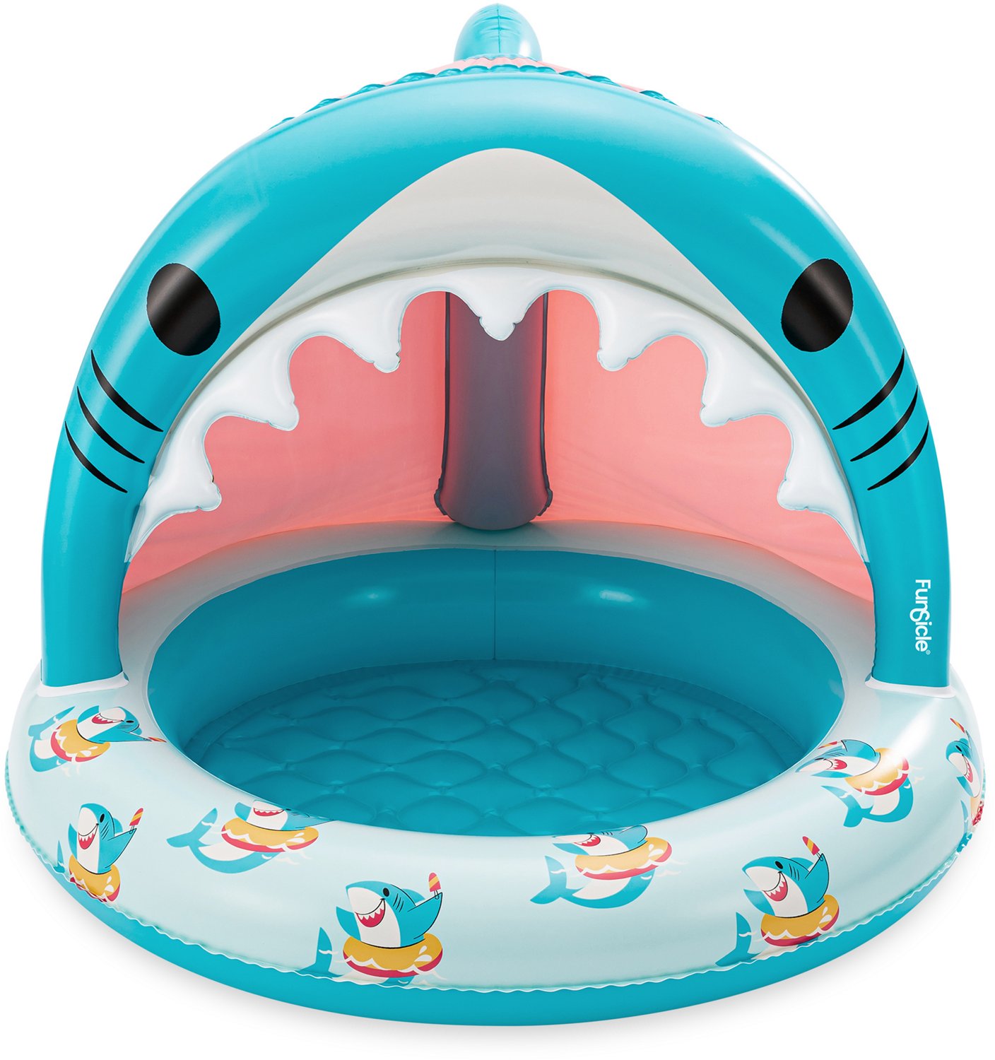 Funsicle Smiley Shark 3.3 ft Inflatable Shaded Pool - view number 7