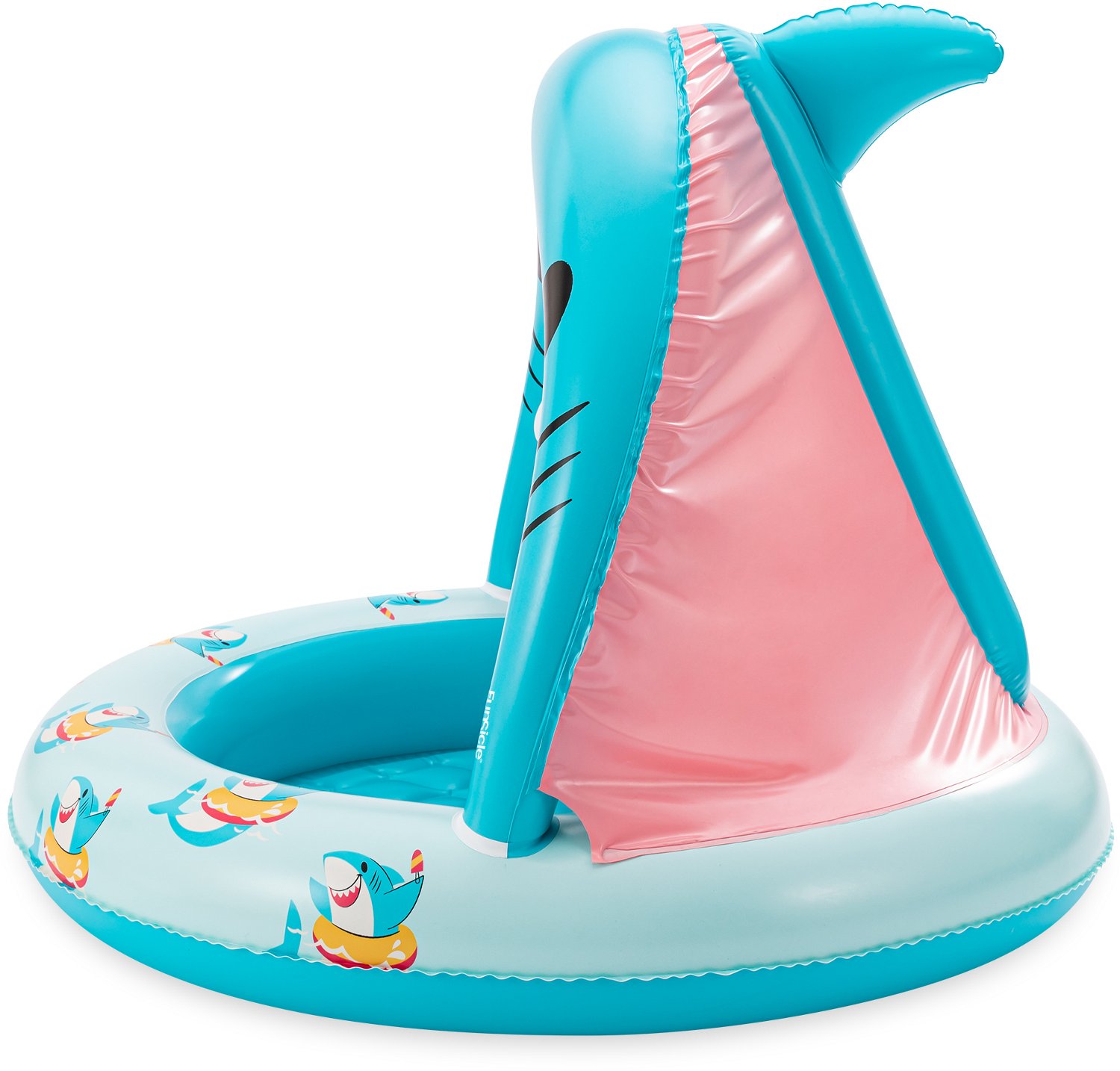 Funsicle Smiley Shark 3.3 ft Inflatable Shaded Pool - view number 3
