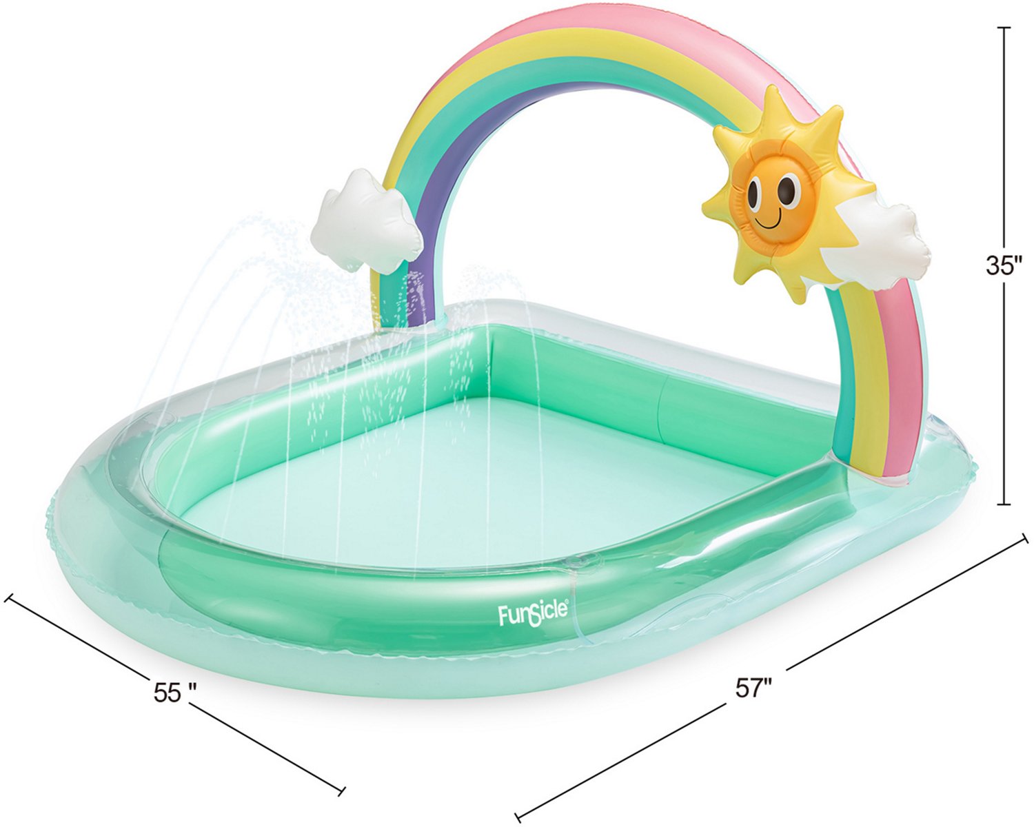 Funsicle Sunny Rainbow Arch Play 'n Spray 4.7 ft Inflatable Pool                                                                 - view number 2