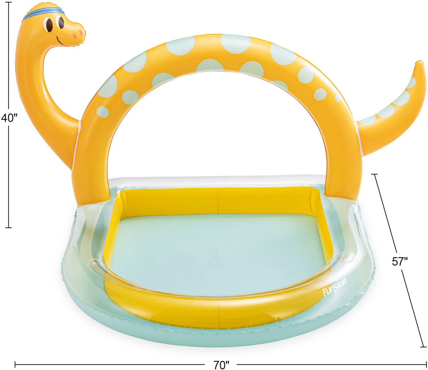 Funsicle Dino Arch Play 'n Spray 4.7 ft Inflatable Pool                                                                          - view number 2