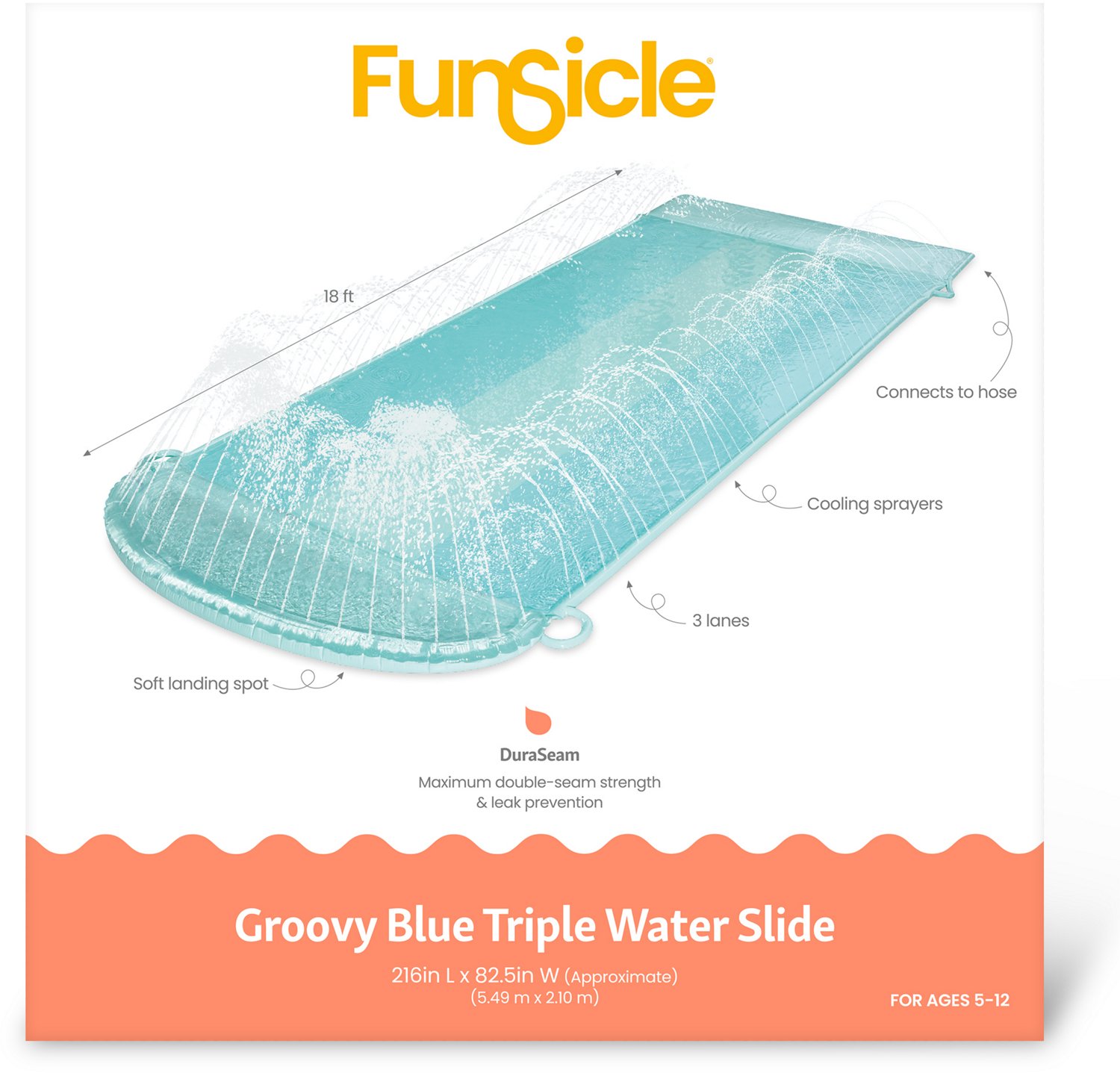 Funsicle 18 ft Triple Water Slide - view number 6