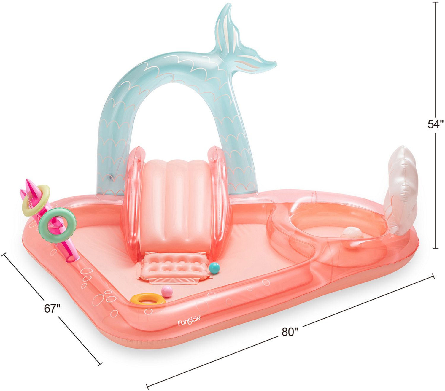 Funsicle Mermaid Dream Playcenter 6.6 ft Inflatable Pool                                                                         - view number 2