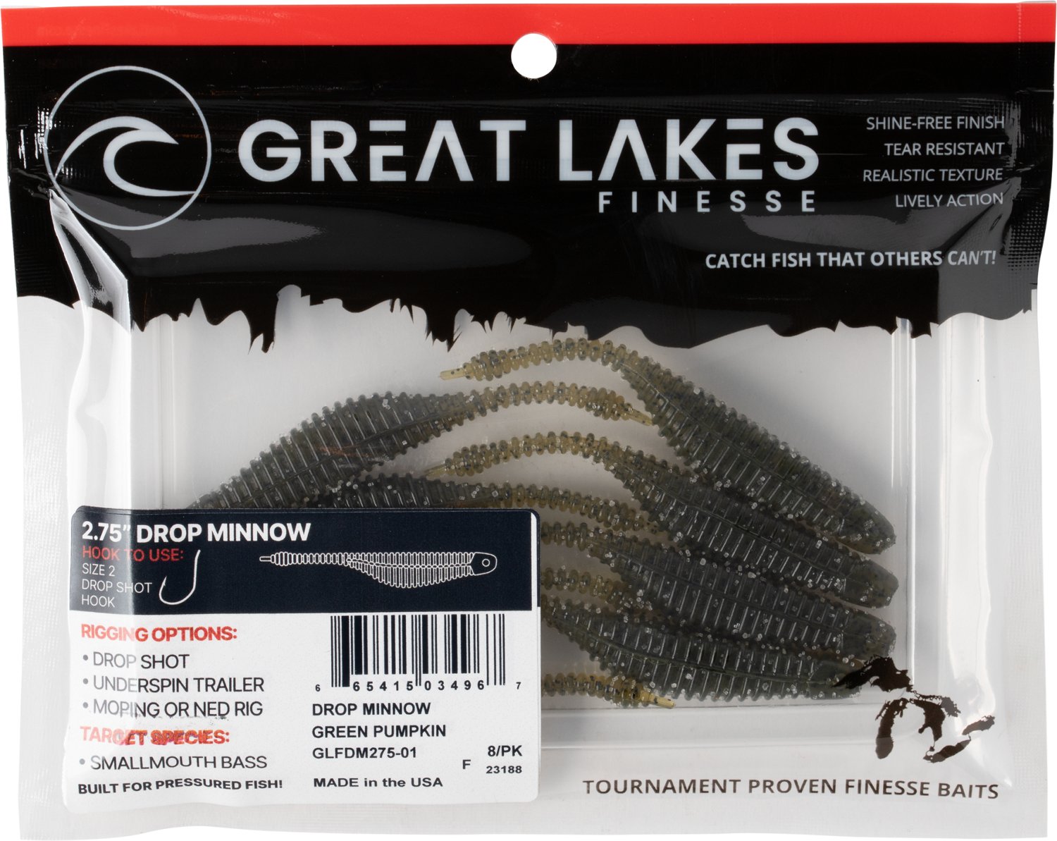 Great Lakes Finesse Drop Minnow Baits 8-Pack - view number 3