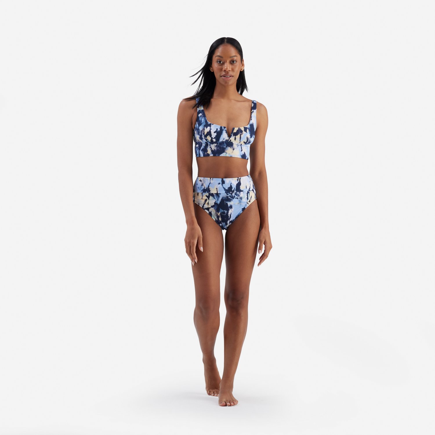 Freely Women's Wild Spots V Wire Cropped Swim Tankini                                                                            - view number 2