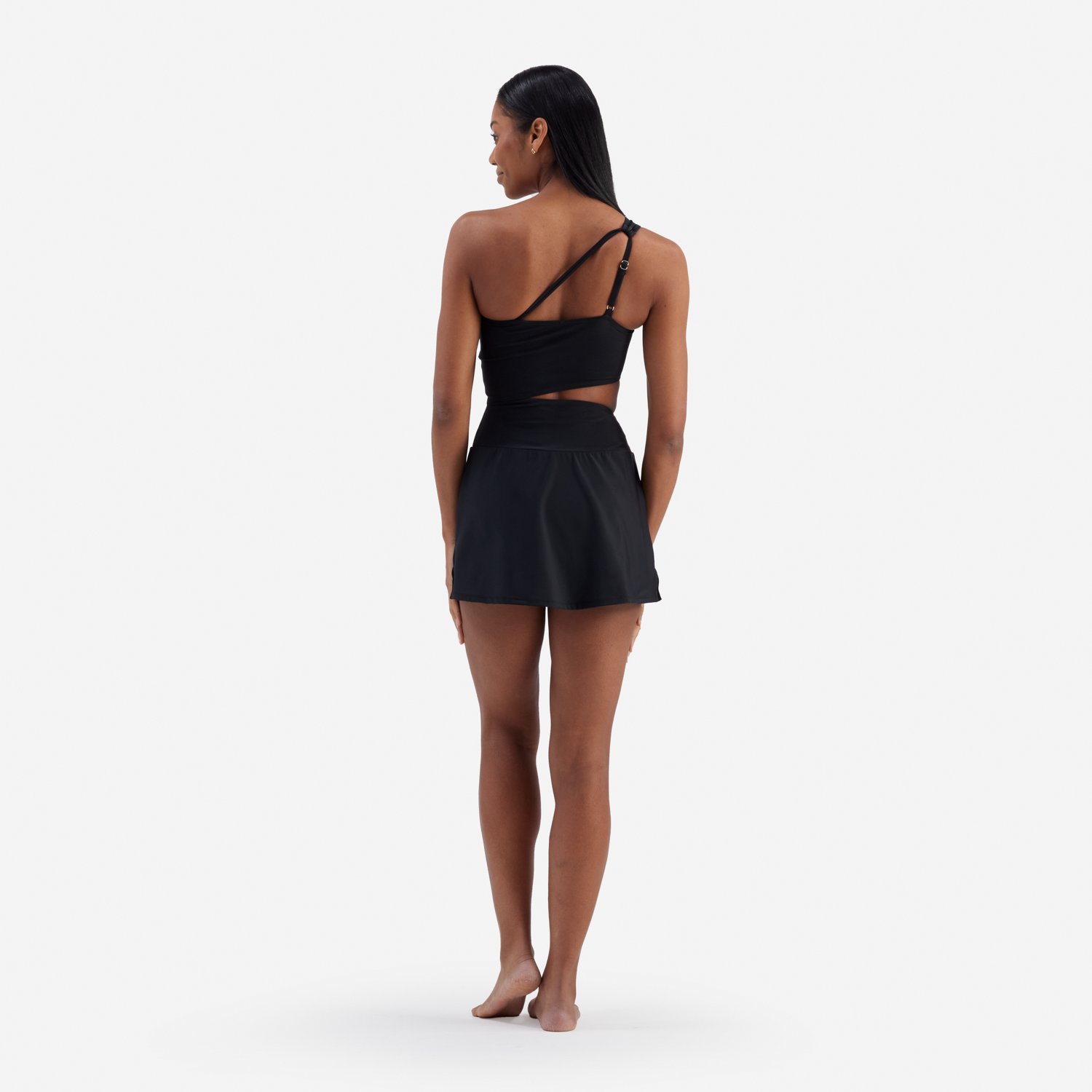 Freely Women's Solid Asymmetrical Swimdress                                                                                      - view number 3