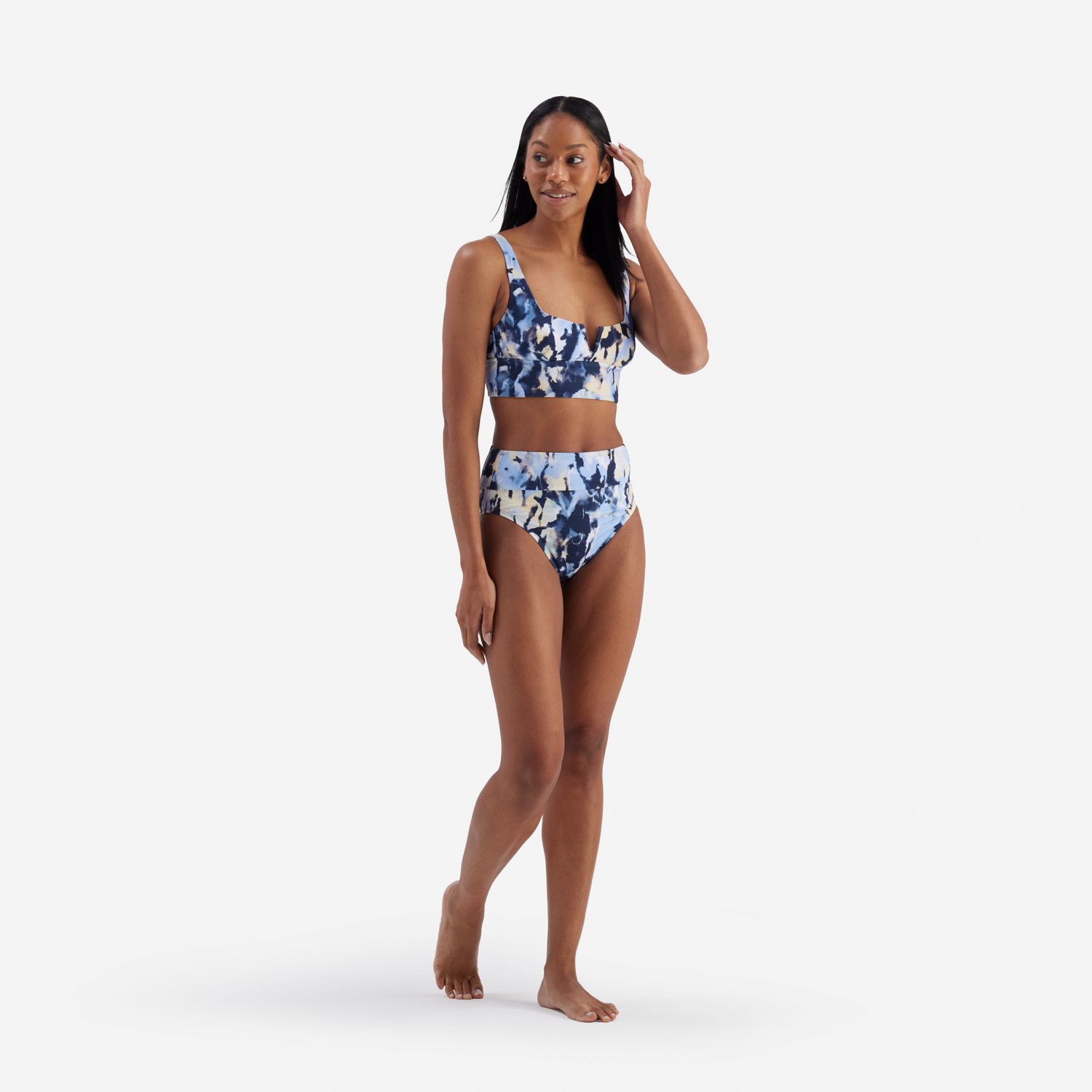 Freely Women's Wild Spots Banded High Waist Swim Briefs                                                                          - view number 2