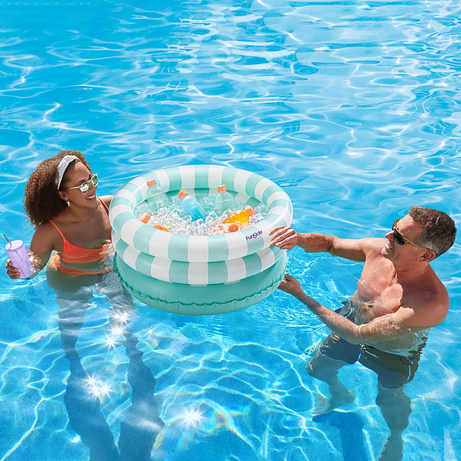 Funsicle Pastel Stripes Beverage Cooler - view number 7