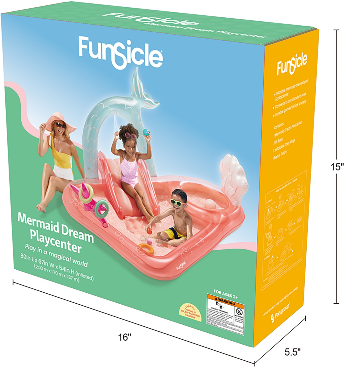 Funsicle Mermaid Dream Playcenter 6.6 ft Inflatable Pool                                                                         - view number 6
