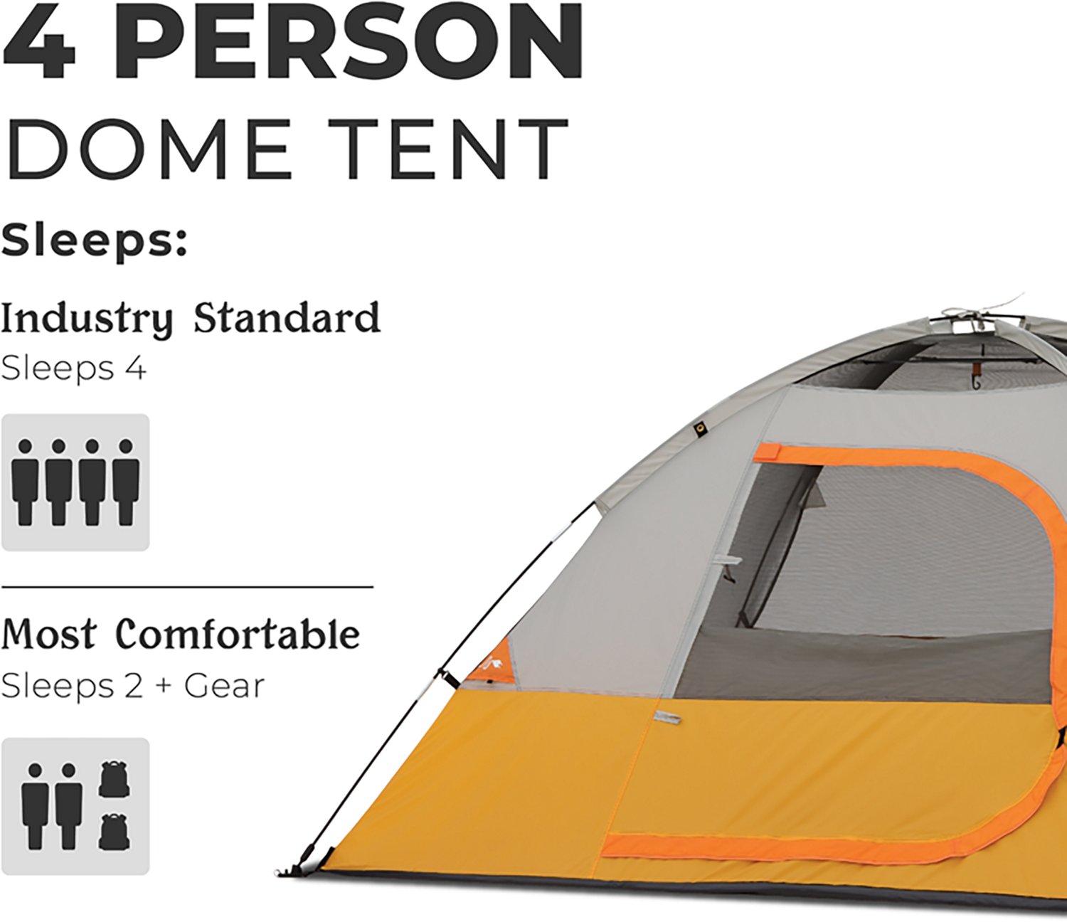CORE Equipment 4 Person Dome Tent                                                                                                - view number 4