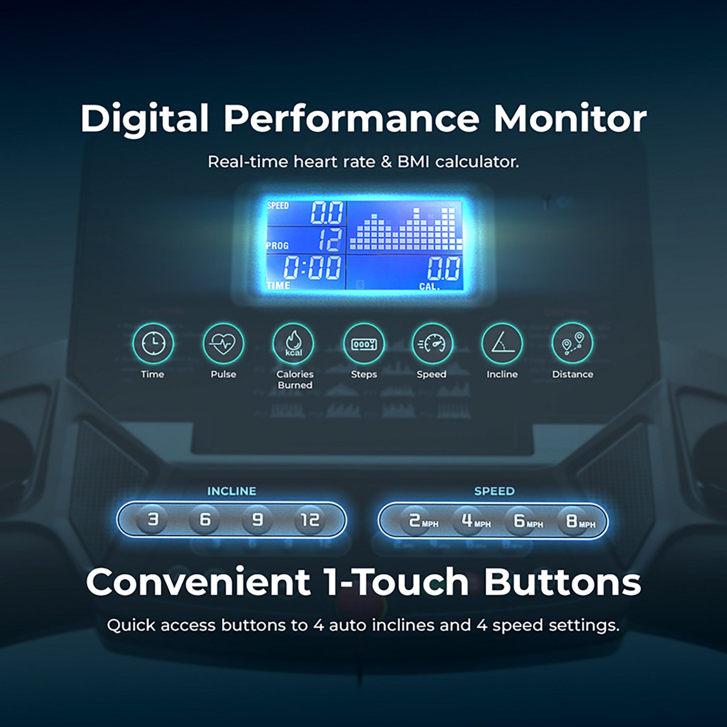 Sunny Health & Fitness Energy Flex Motorized Treadmill - view number 7