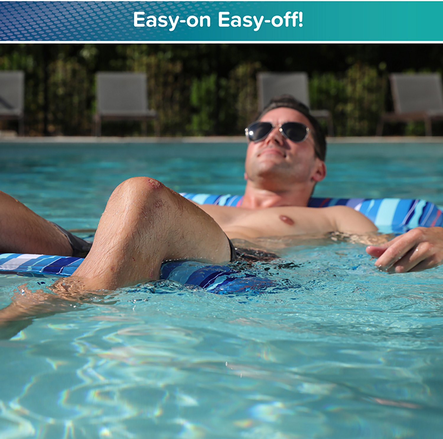 Aqua-Leisure 4-in-1 Monterey Striped Pool Hammock                                                                                - view number 6