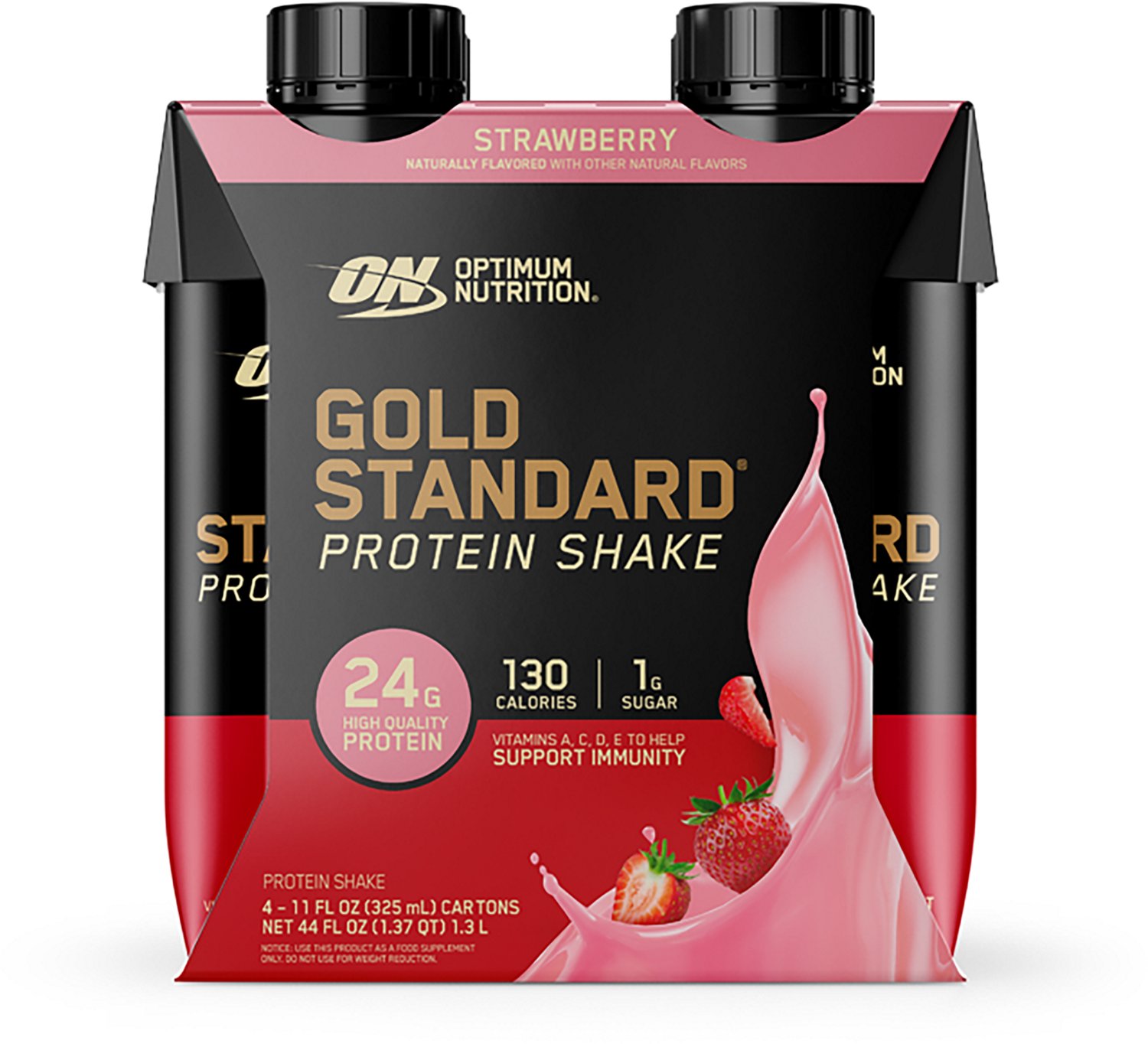 Optimum Nutrition Gold Standard RTD Chocolate Protein Drinks 4-Pack