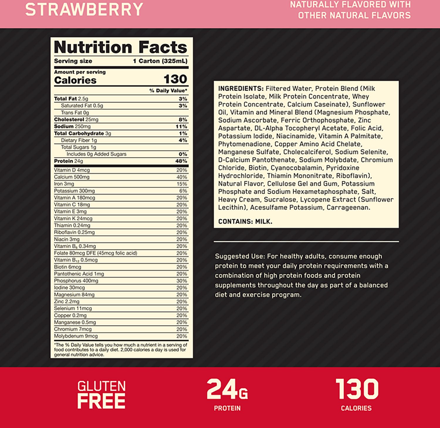 Optimum Nutrition Gold Standard RTD Chocolate Protein Drinks 4-Pack                                                              - view number 3