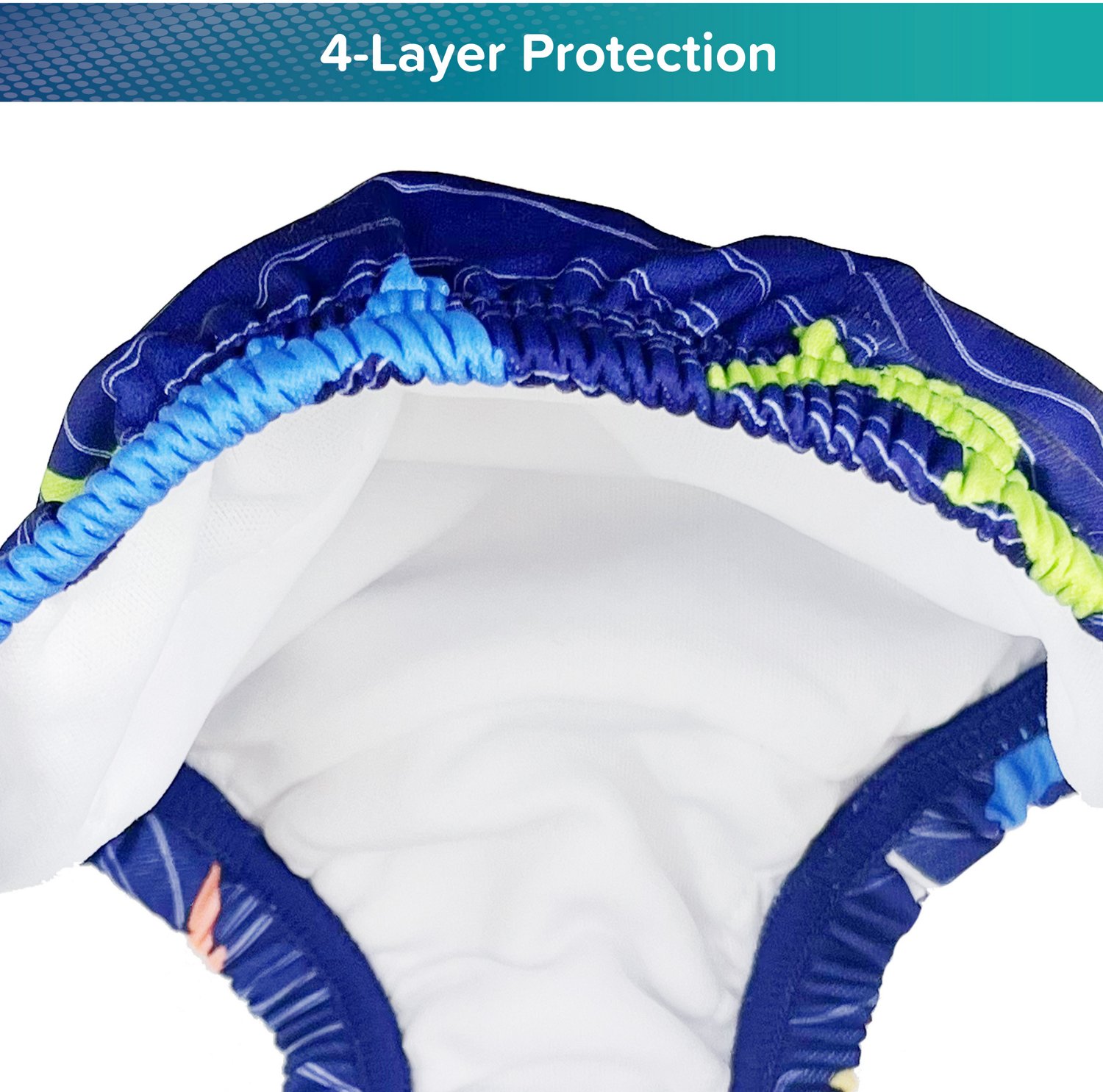 Aqua-Leisure Kids' SplashGuard Shark Reusable Swim Diaper - view number 2