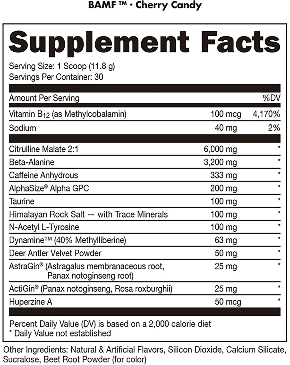 Bucked Up BAMF Pre-Workout Supplement                                                                                            - view number 2