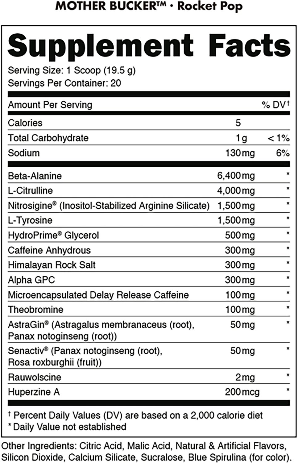 Bucked Up MOTHER BUCKER PreWorkout Supplement - view number 2
