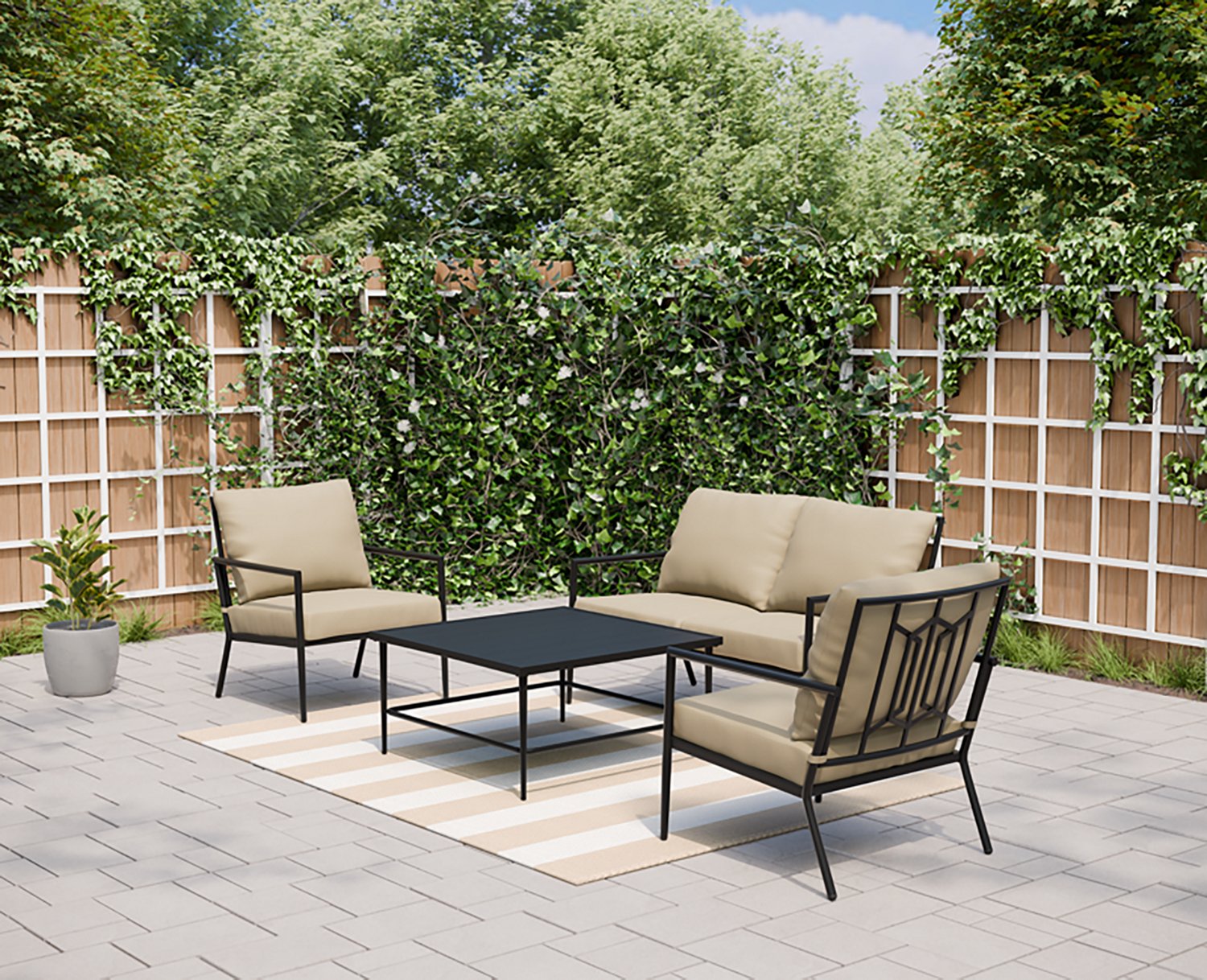 Mosaic Livingston 4-Piece Garden Conversation Set                                                                                - view number 7