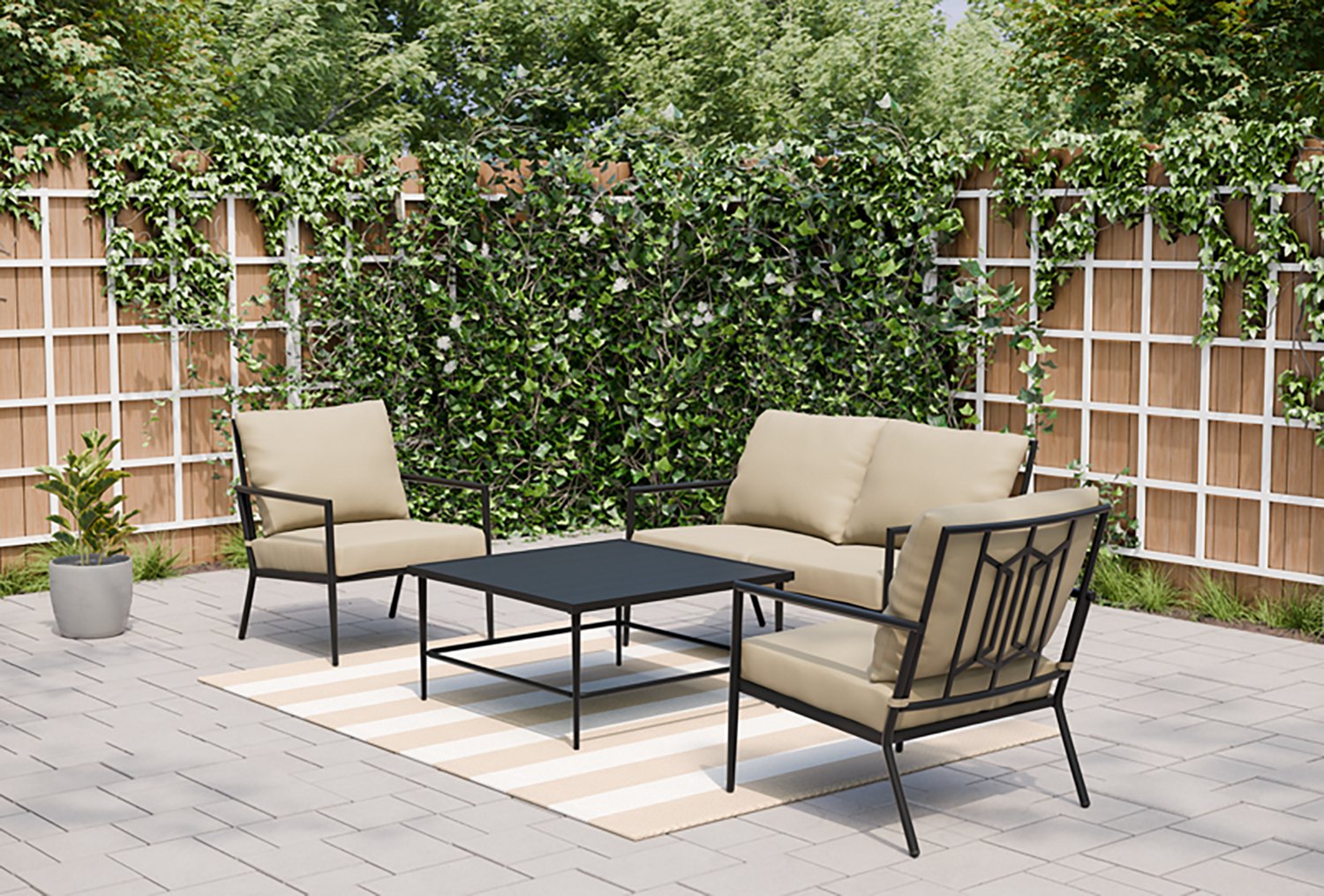 Mosaic Livingston 4-Piece Garden Conversation Set                                                                                - view number 8