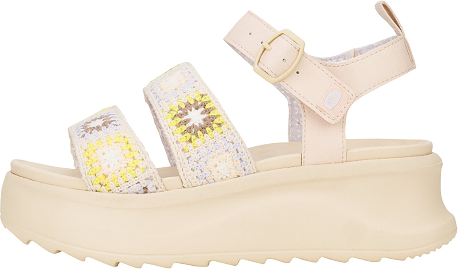 Hey Dude Women's Delray Buckle Cottage Crochet Sandals                                                                           - view number 2