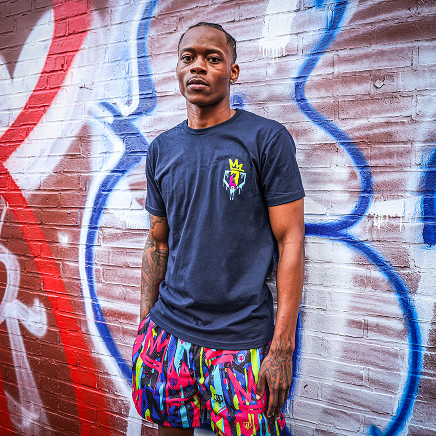 Baseball Lifestyle 101 Men's Graffiti Crown Graphic T-shirt                                                                      - view number 3
