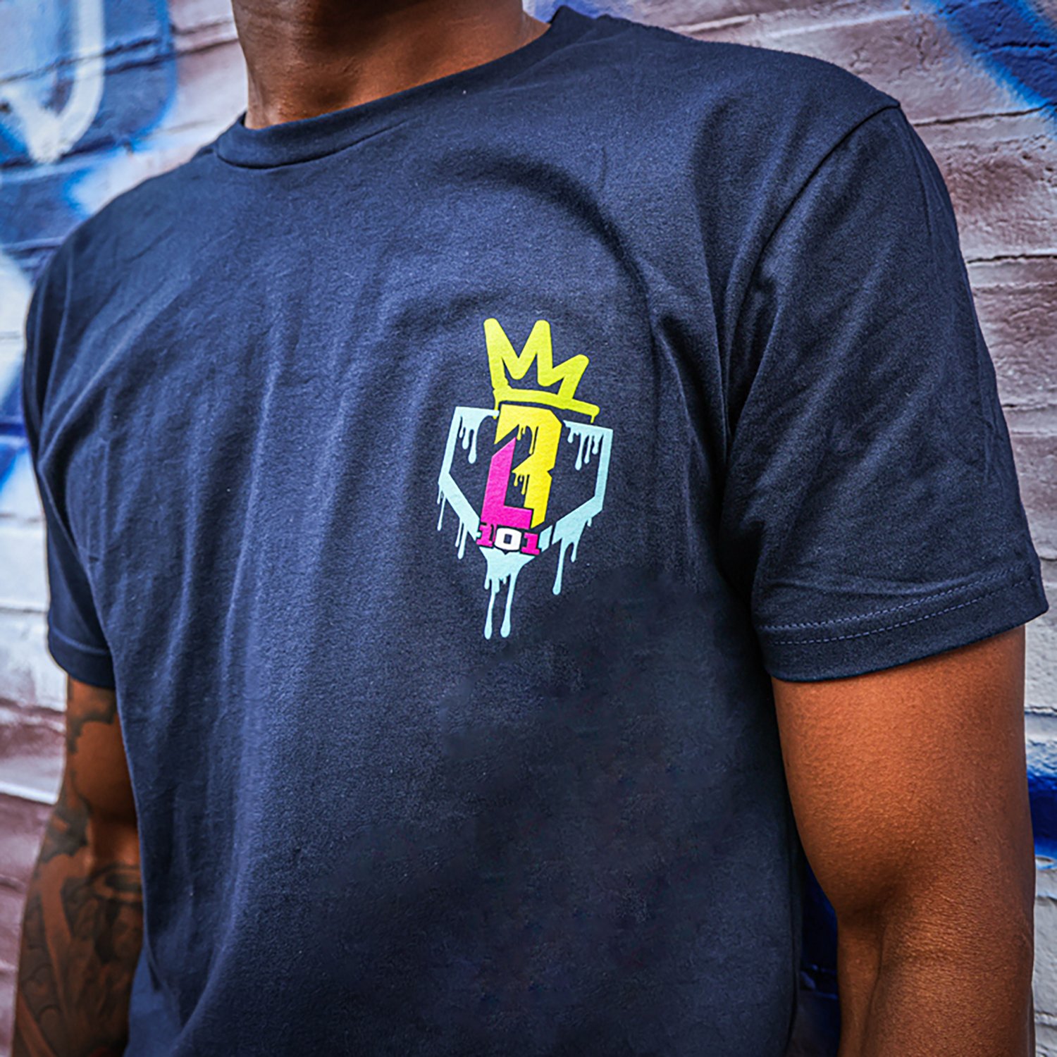Baseball Lifestyle 101 Youth Graffiti Crown Graphic T-shirt                                                                      - view number 3