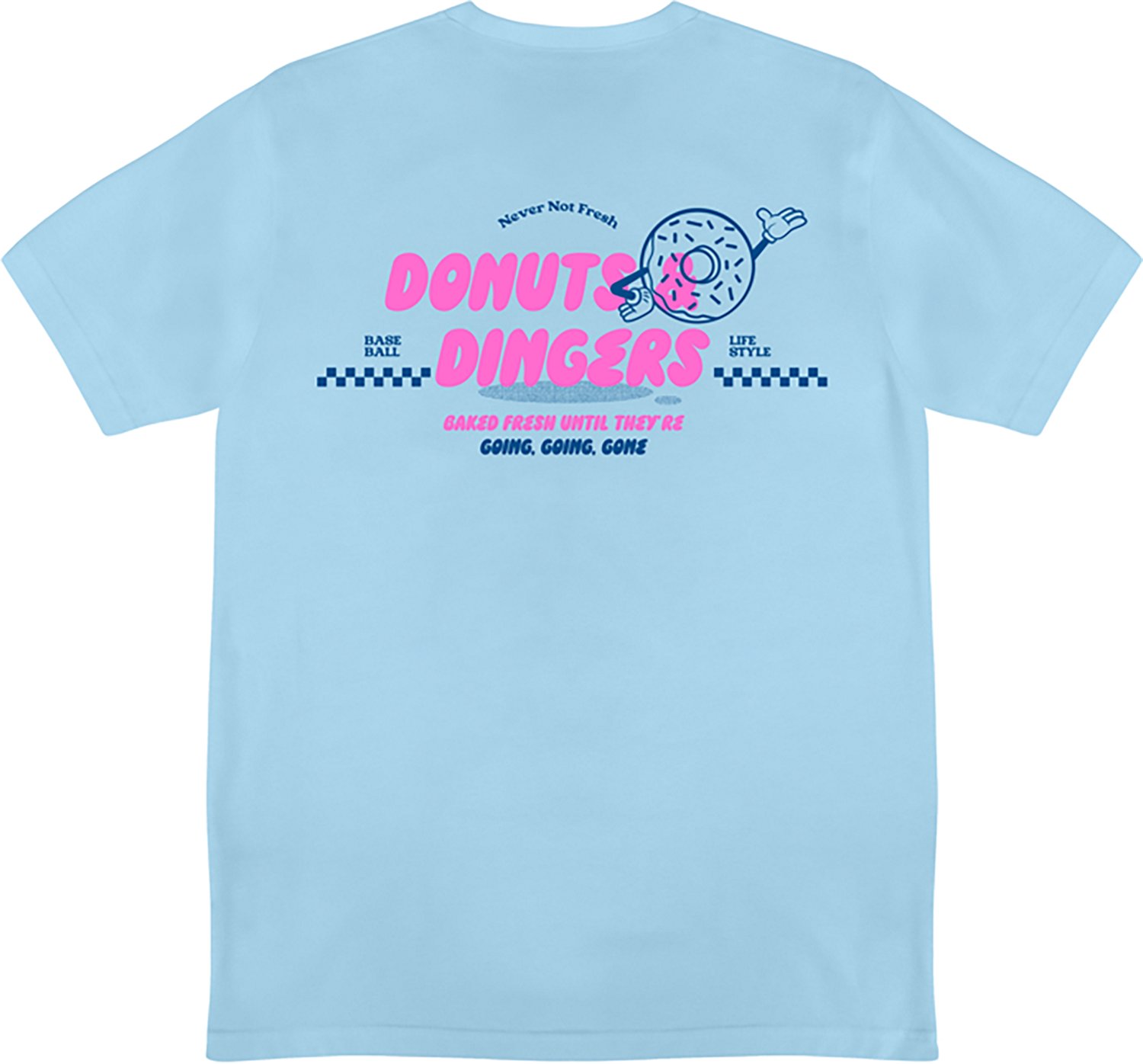 Baseball Lifestyle 101 Adult Donut Graphic T-shirt                                                                               - view number 2