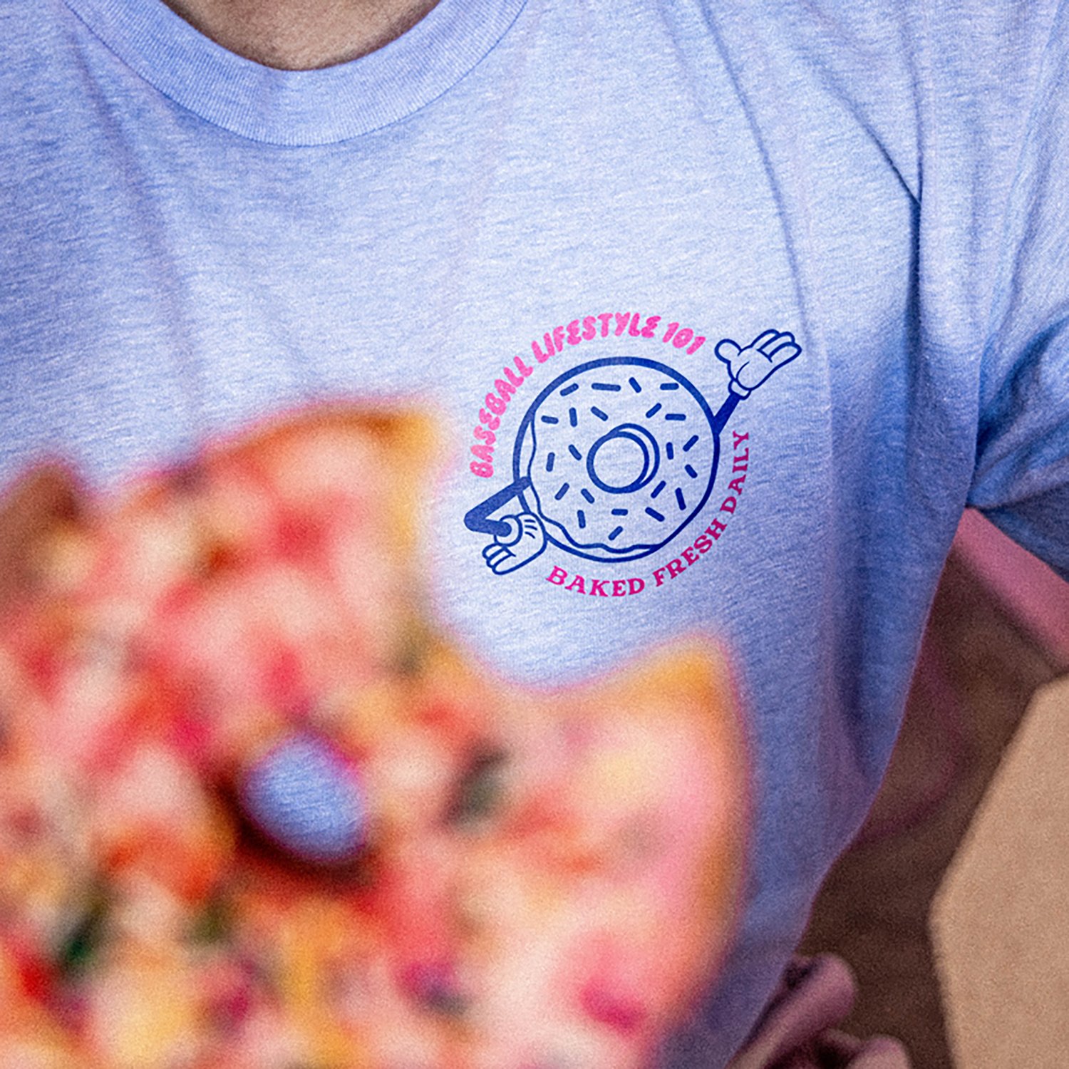 Baseball Lifestyle 101 Youth Donut Graphic T-shirt                                                                               - view number 3
