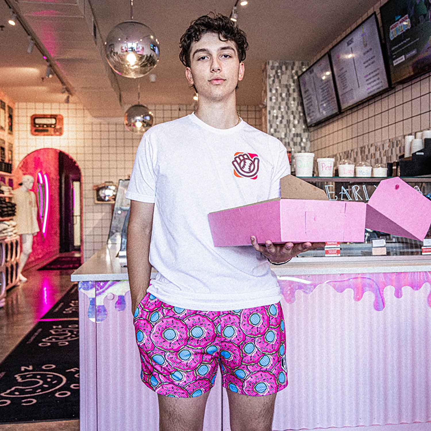 Baseball Lifestyle 101 Youth Donut Shorts 5 in                                                                                   - view number 2