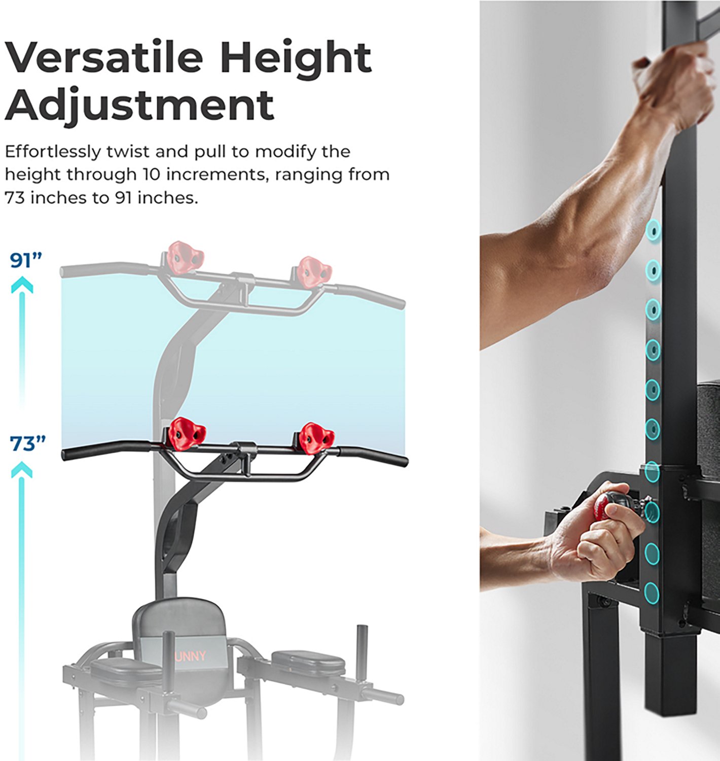 Sunny Health & Fitness Multifunctional Full-Body Power Tower - view number 5
