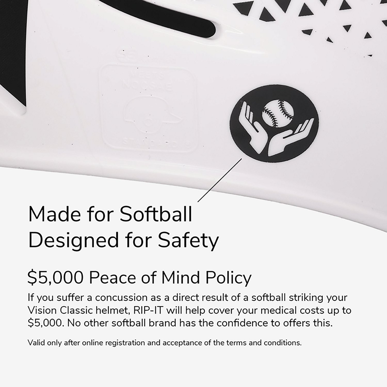 RIP-IT Women's Vision Classic 2.0 Softball Batting Helmet - view number 6