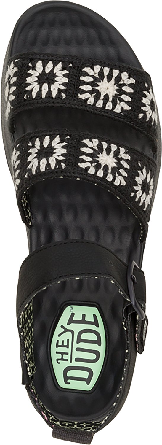 Hey Dude Women's Delray Buckle Cottage Crochet Sandals                                                                           - view number 5