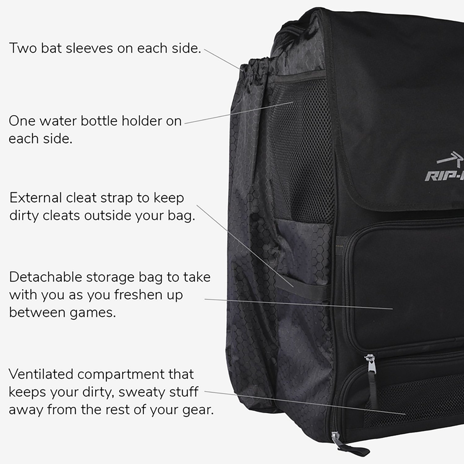 RIP-IT Tournament 3 Softball Backpack - view number 4
