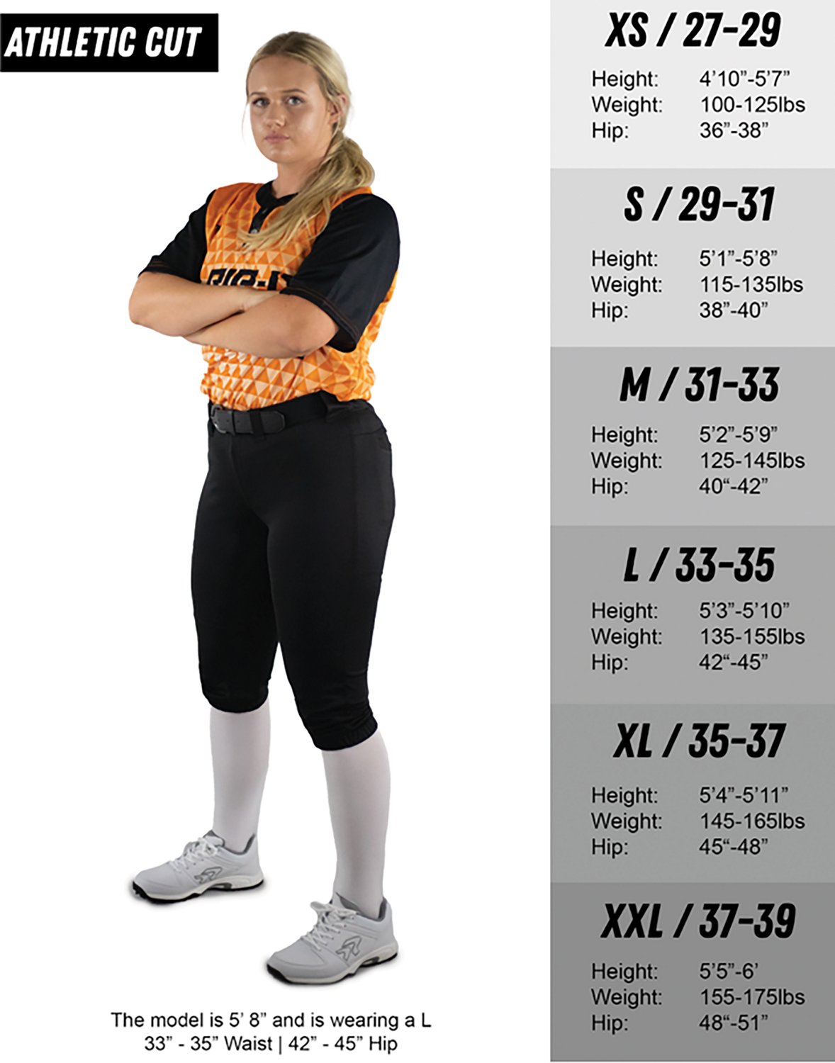 RIP-IT Girls' Revolution Athletic Softball Pants                                                                                 - view number 3