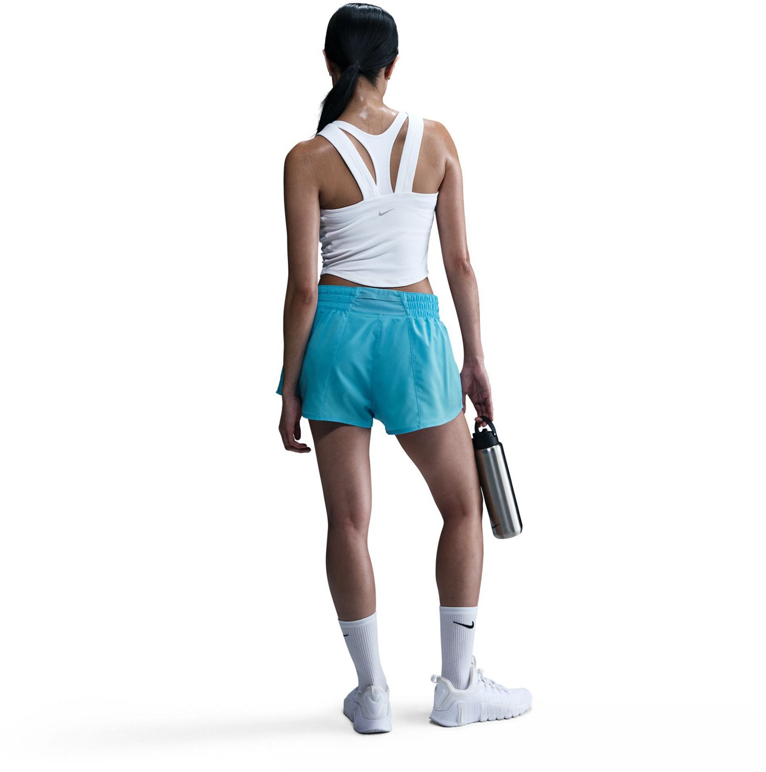 Nike Women's One Dri-FIT Mid-Rise Shorts 3in - view number 2