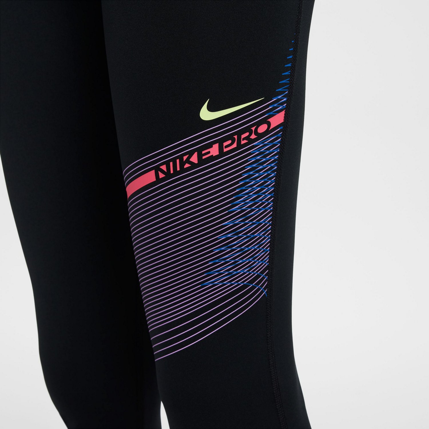 Nike Girls' Pro Dri-FIT Mid-Rise Leggings - view number 5