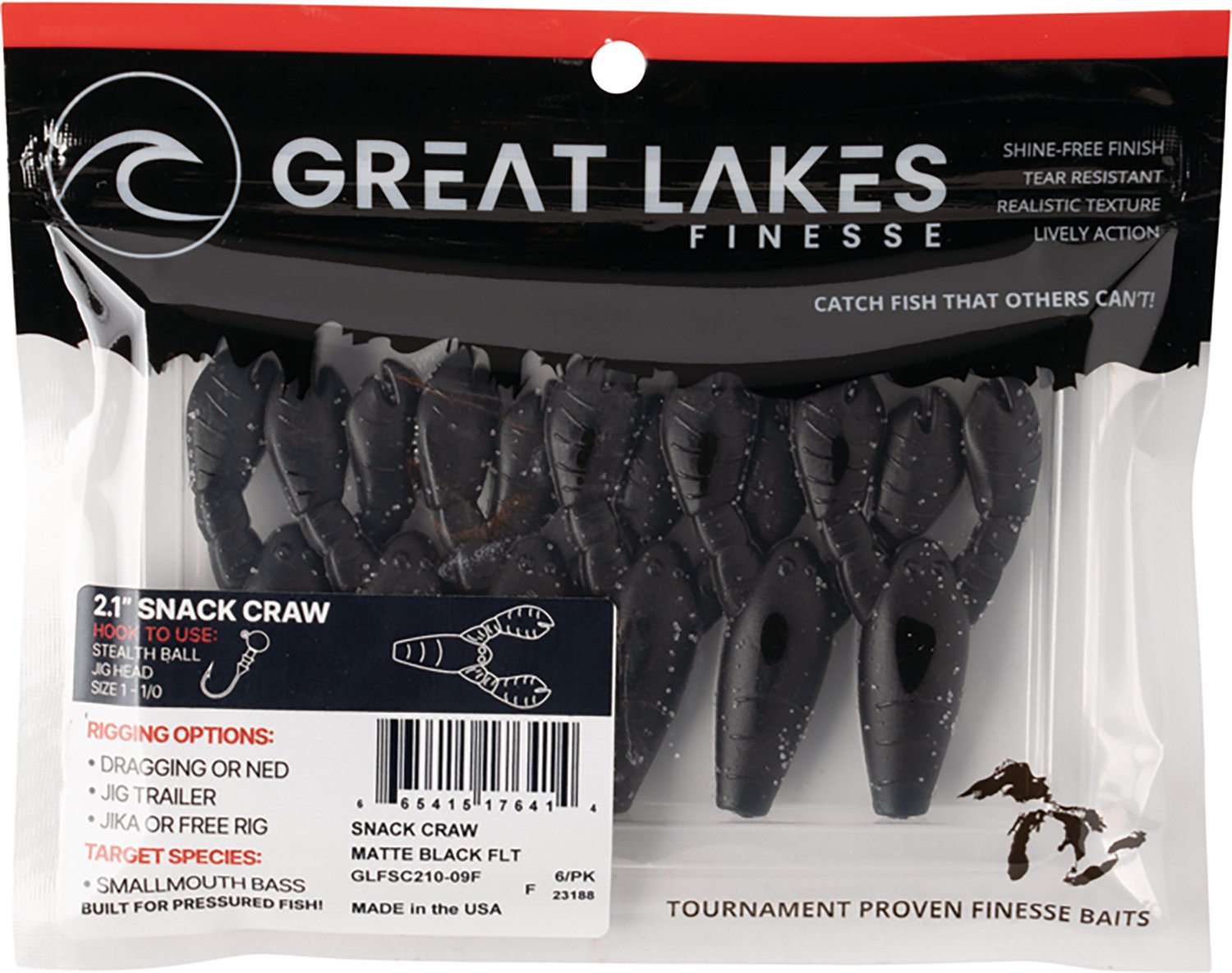 Great Lakes Finesse 2-1/10 in Floating Snack Craw - view number 3