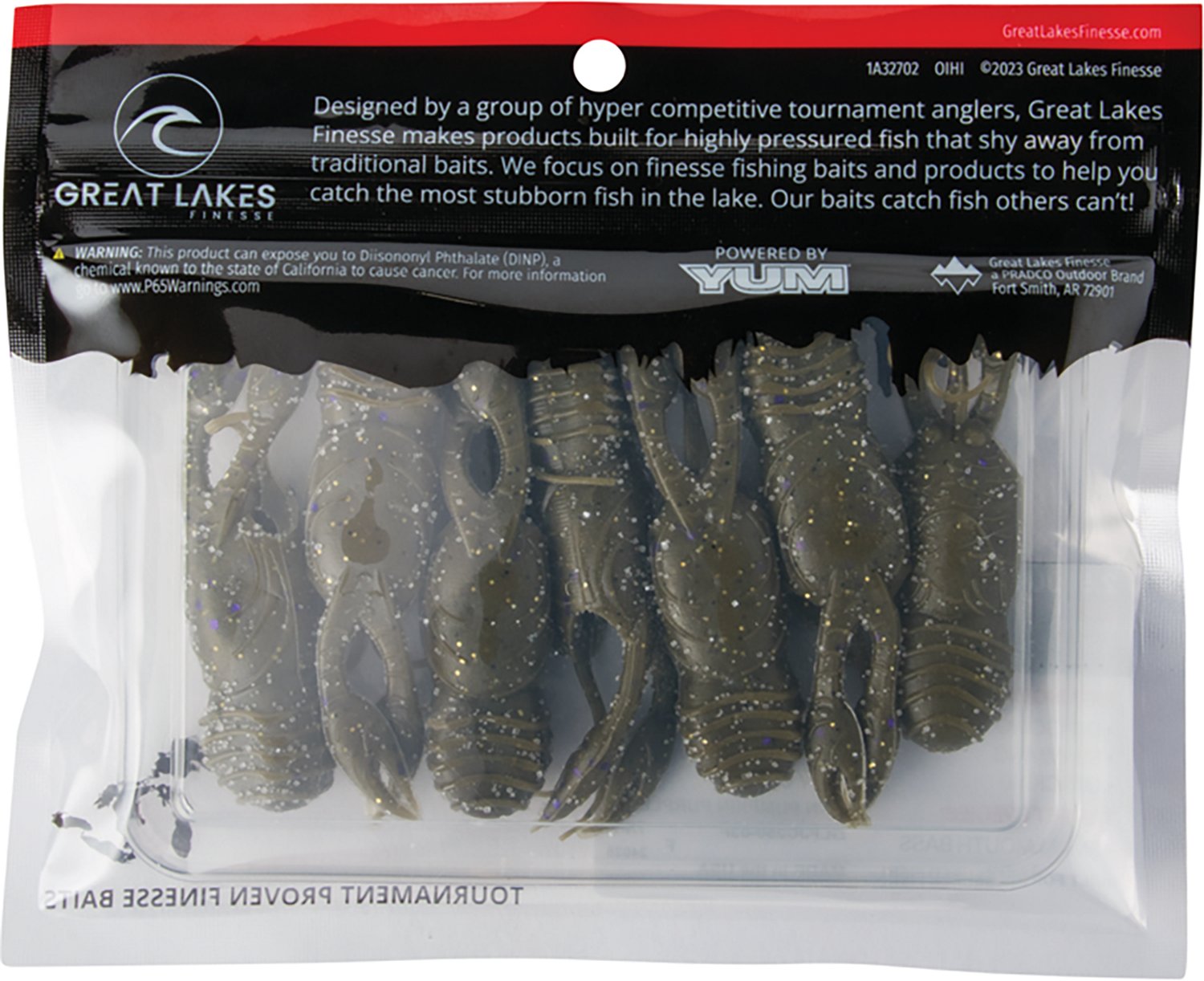 Great Lakes Finesse 2-1/2 in Juvy Craw Tube 7-Pack - view number 3
